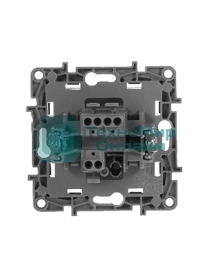 Переключатель одноклавишный, автоматические клеммы, Etika, 10AX, 250 В~, антрацит