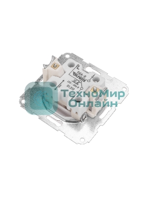 Переключатель Kranz DEA 1кл прох. с/у 10А мех. белый