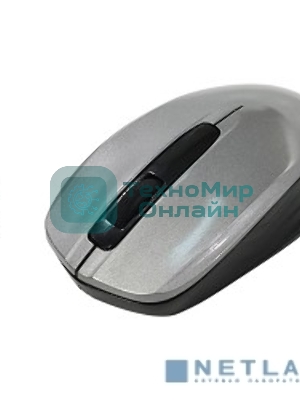 Мышь беспроводная Oklick 475MW черный/серый, 1200 dpi, радиоканал, USB, кнопки - 3
