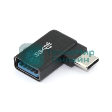 Переходник OTG USB Type A мама на Type-C папа угловой