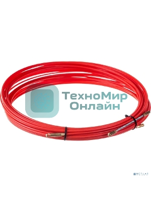 Протяжка кабельная Rexant (мини УЗК в бухте), стеклопруток, d=3,5 мм, 25 м, красная