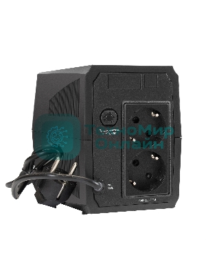 Источник бесперебойного питания ExeGate Power Back BNB-500.LED.2SH 500VA/300W, LED, 2*Schuko, черный