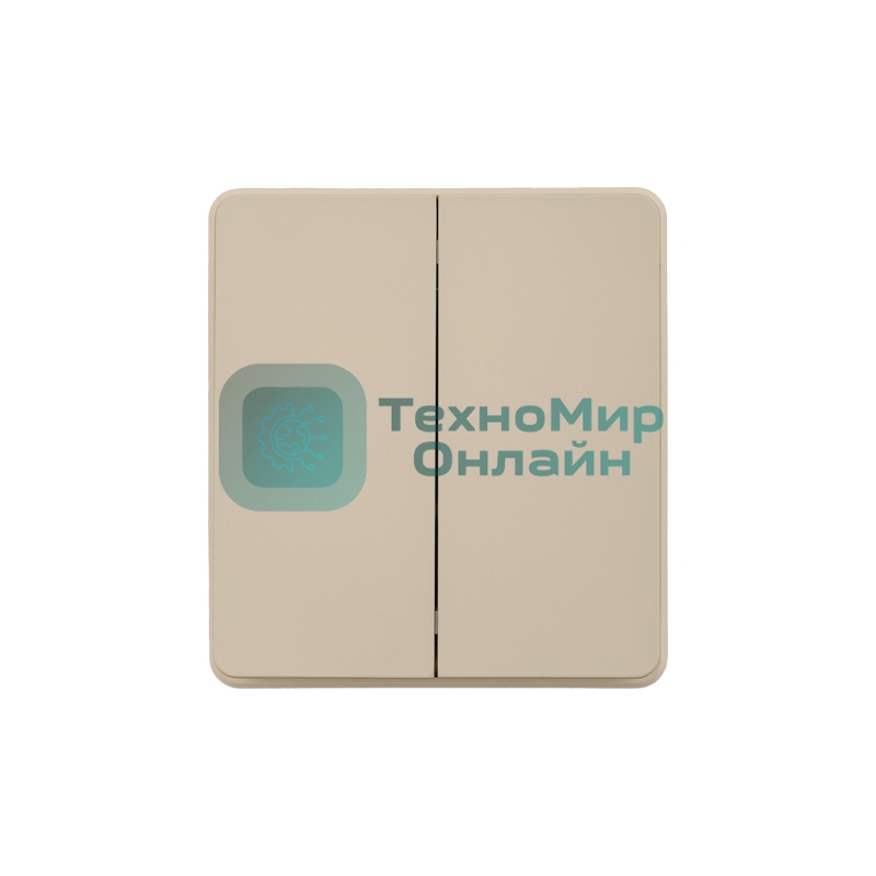 Выключатель KRANZ ROUND 2 кл перекрестный (переключатель) 10А с/у шелк