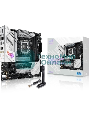 Материнская плата ASUS ROG STRIX B760-G GAMING WIFI, LGA 1700, Intel B760, 4xDDR5, 4xSATA, 2xM.2, 1xPCIe 5.0 x16, 1xPCIe 4.0 x4, 1xHDMI, 1xDP, 1x 2.5Gb LAN, 1xUSB-A 3.2 Gen 2, 2xUSB-A 3.2 Gen 1, 4xUSB-A 2.0, 1xUSB-C 3.2 Gen 1, 1xUSB-C 3.2 Gen 2x2, 5x3.5 мм, 7.1, mATX