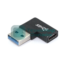 Переходник USB Type A папа на Type-C мама угловой