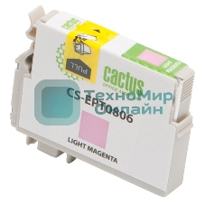 Картридж струйный Cactus CS-EPT0806 светло-пурпурный (11,4 мл) для Epson Stylus Photo P50/PX650/PX660/PX700/PX700W/PX710/PX710W/PX720/PX