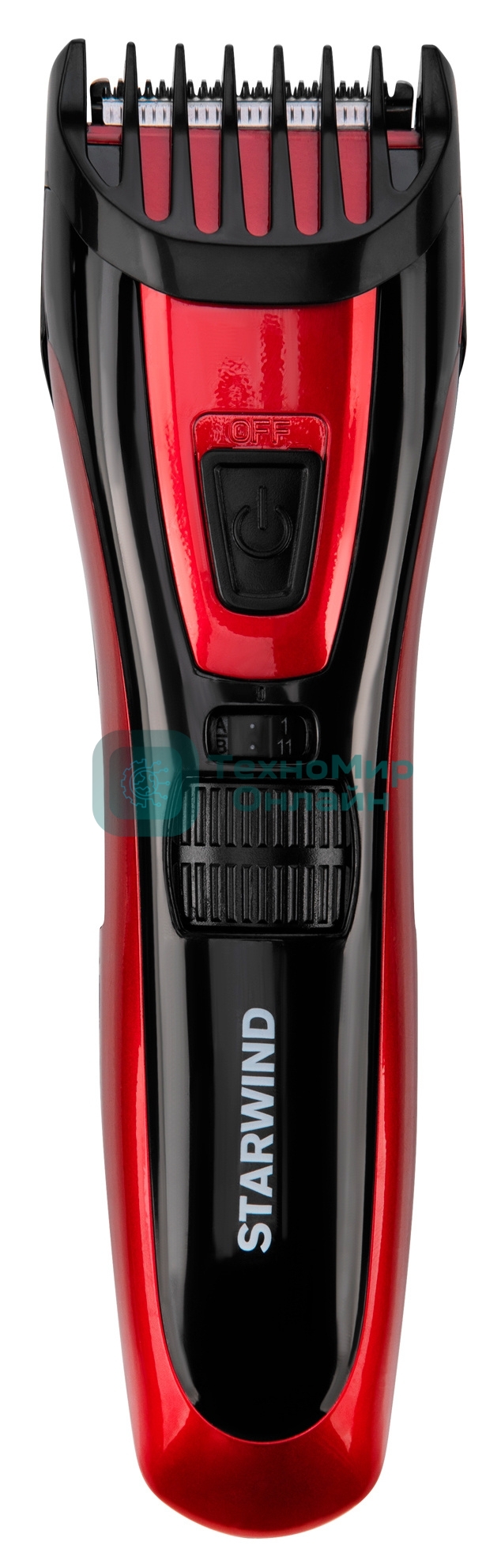 Машинка для стрижки Starwind SHC 4470 красный 3Вт (насадок в компл:2шт)
