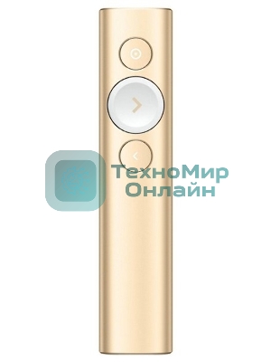 Презентер беспроводной Logitech Spotlight золотистый, радиоканал, USB, кнопки - 3