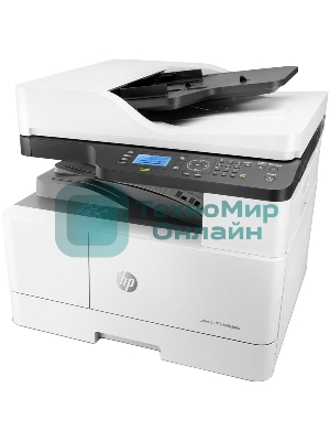 МФУ лазерное HP LaserJet MFP M443nda (8AF72A), A3, ч/б, печ. до 25 стр/мин. (А4) до 13 стр/мин. (А3), скан. до 21 стр/мин., 1200 x 1200 dpi (печать) 600x600dpi (скан.), USB, RJ-45
