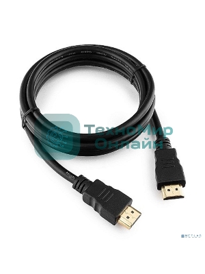 Кабель Cablexpert HDMI CC-HDMI4-5, 19M/19M, v2.0, медь, позол.разъемы, экран, 1.5м, черный, пакет
