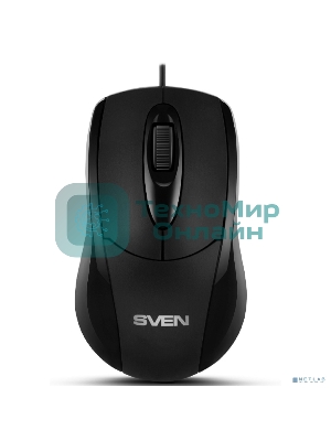 Мышь проводная SVEN RX-110 черный, 1000 dpi, USB, кнопки - 3