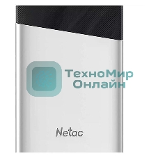 Внешний SSD Netac Z6S, 2TB, USB 3.2 Gen 2 Type-C, R/W 520/480, серебристый