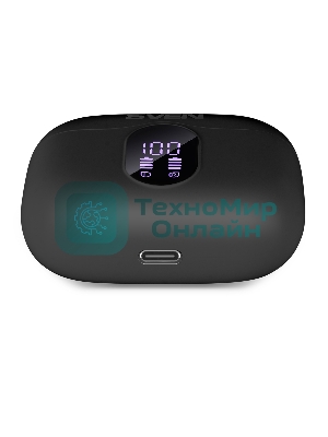 Наушники TWS SVEN E-315B черный, внутриканальные, Bluetooth, сенсорное управление, до 5 ч