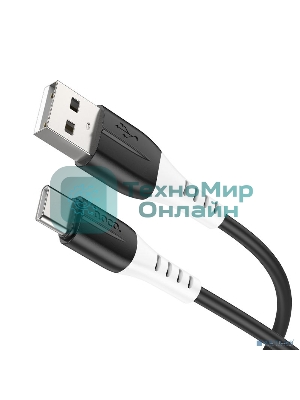 Кабель USB Type-C/HOCO HC-68575 X82/1m/3A/Силикон/Black