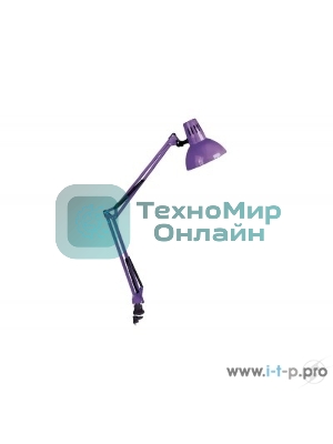 Светильник Camelion KD-312 C12 фиолетовый (настольный, 230V 60W, E27)