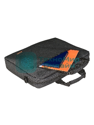 Сумка для ноутбука ExeGate Business ECC-215 Black, черная, полиэстер повышенной плотности 600D, 15.6