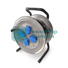 Удлинитель Союз ТМ сил. на металл. катушке с 4 гн. 4000 Вт з/к КГ IP-44 50 м 481S-4005