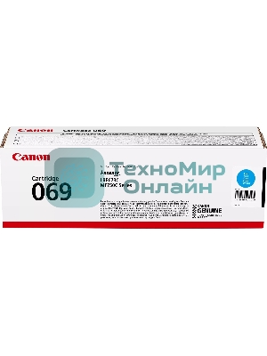 Картридж лазерный Canon 069C (5093C002) голубой (1900 стр.) для Canon MF752Cdw/754Cdw, LBP673Cdw
