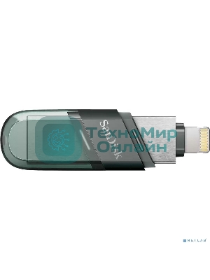 Флешка USB Sandisk 128Gb iXpand Flip SDIX90N-128G-GN6NE USB3.1 зеленый/серебристый