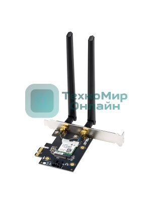 Сетевой адаптер Wi-Fi + Bluetooth Asus PCE-BE6500 BE6500 PCI Express 2ант.