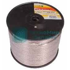 Кабель акустический Rexant 2х4,00 мм², прозрачный SILICON, бухта 100 м