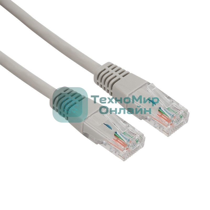 Пaтч-корд U/UTP Rexant, cat.5e, RJ45-RJ45, неэкранированный, LSZH серый, 0,5м