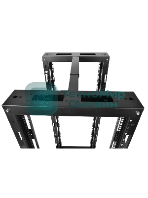 Стойка телеком. универсальная 33U двухрамная, цвет черный (СТК-33.2-9005) (1 коробка)