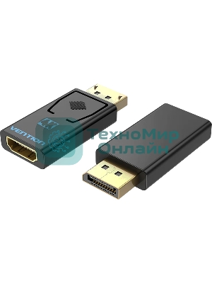 Адаптер-переходник Vention DisplayPort 20M > HDMI F 4K