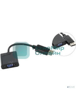 Кабель-переходник DP --> VGA-F 0,2m, Telecom (TA522)
