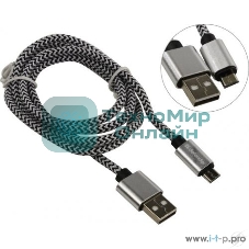 Кабель Defender USB08-03T PRO USB2.0 белый, AM-MicroBM, 1m, 2.1A