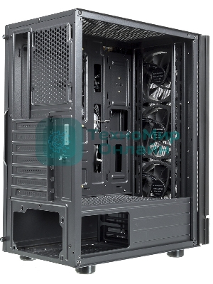 Компьютерный корпус AeroCool/Formula F-33RGb черный без БП ATX 3x120мм 2xUSB 2.0 1xUSB 3.0 audio bott PSU