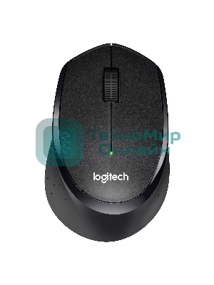 Мышь беспроводная Logitech M330 SILENT PLUS черный, 1000 dpi, радиоканал, USB, кнопки - 3
