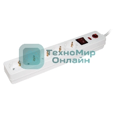 Сетевой фильтр IEK WFP10-16-05-05-N СФ-05К-выкл. 5 мест 2Р+РЕ/5 метров 3х1 мм2