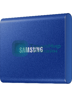 Внешний SSD Samsung T7, 2TB, USB 3.2 Gen 2 Type-C, R/W 1050/1000, синий