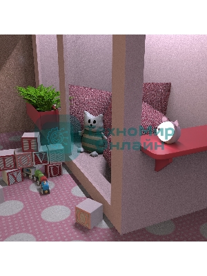 Ночник Gauss NN7024 мышка розовый