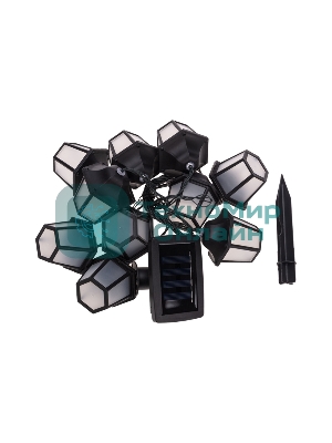 Гирлянда садовая Rexant Дэнлонг, 3000К, встроенный аккумулятор, солнечная панель, коллекция Пекин