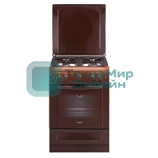 Плита газовая Gefest ПГ 6100-01 0001 коричневый, конфорок 4 шт, духовка 52 л, 60 см x 85 см x 60 см