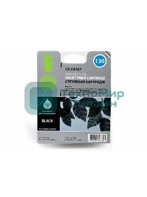 Картридж струйный Cactus CS-C8767 черный для №130 HP DeskJet5743/6543/6843, PhotoSmart2613/2713 (29мл)