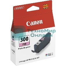 Картридж струйный Canon PFI-300 PM EUR/OCN пурпурный (magenta) (530 стр.) для Canon imagePROGRAF PRO-300