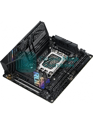 Материнская плата ASUS ROG STRIX B760-I GAMING WIFI, LGA 1700, Intel B760, 2xDDR5, 4xSATA, 2xM.2, 1xPCIe 5.0 x16, 1xHDMI, 1xDP, 1x 2.5Gb LAN, 3xUSB-A 2.0, 3xUSB-A 3.2 Gen 1, 1xUSB-C 3.2 Gen 1, 1xUSB-C 3.2 Gen 2x2, 5x3.5 мм, 7.1, Mini-ITX