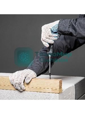 Перчатки трикотажные Сибртех, с ПВХ точкой, 7 класс