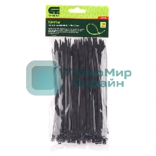 Хомуты Сибртех, 180 х 3,6 мм, пластиковые, черные, 100 шт.