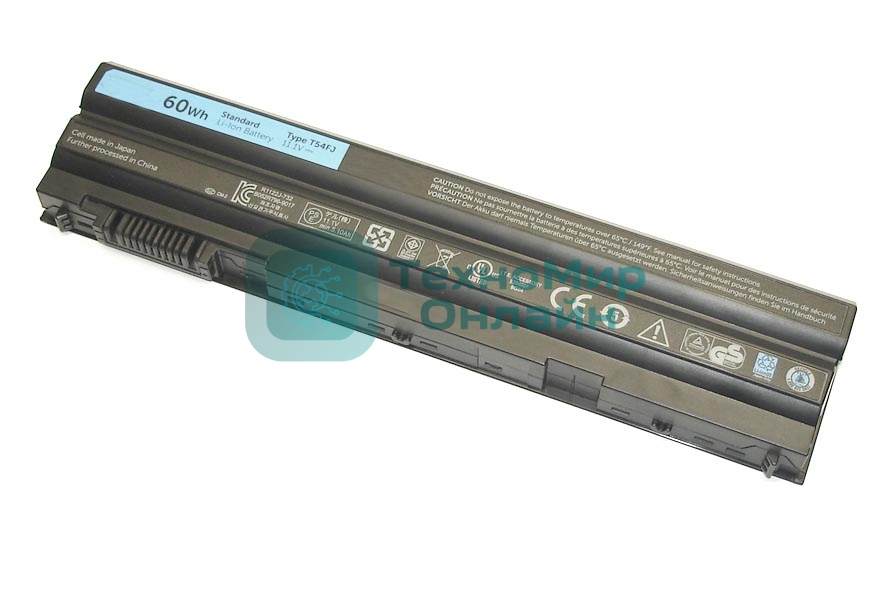 Аккумуляторная батарея для ноутбука Dell Latitude E6420 60Wh T54F3 черный
