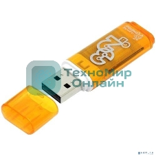 Флешка USB Smartbuy Glossy series orange (SB32 GbGS-Or), 16Gb, USB 2.0, R/W 25/15, оранжевый