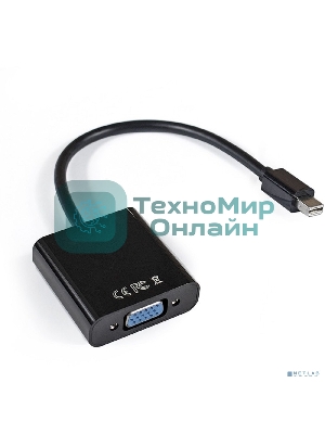 Кабель-переходник ExeGate EX284923RUS miniDisplayPort-VGA ExeGate EX-mDPM-VGAF-0.15 (mini20M/15F, 0,15м)