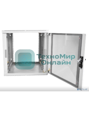 Шкаф телеком. настенный разборный 15U (600х650), съемные стенки, дверь стекло (ШРН-M-15.650)