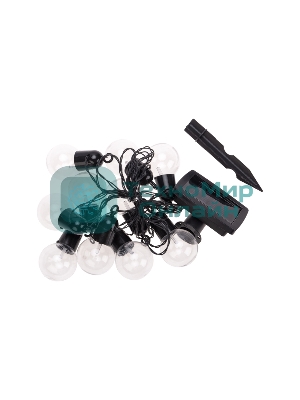 Гирлянда садовая Rexant Сэвил, 398см, 3000К, встроенный аккумулятор, солнечная панель,коллекция Лондон