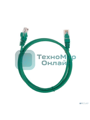 Патч-корд U/UTP Rexant cat.5e, RJ45-RJ45, 26AWG, ZH нг(А)-HF, зеленый, 1 м