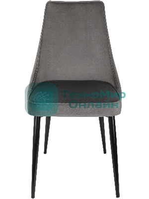 Стул для дома Бюрократ CH-K4_2 комплект 2 шт т. серый Holland 18 металл черный на ножках