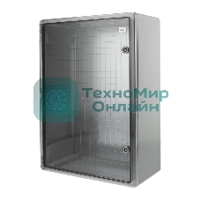 Корпус пластиковый ЩМПп с прозрачной дверцей и монтажной панелью 700х500х250мм, АБС, УХЛ1, IP65